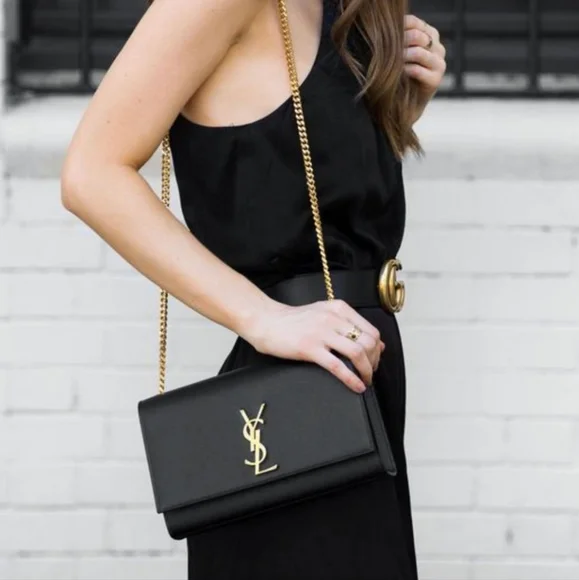 MSRP $2,600 YSL Saint Laurent Kate Grain de Poudre Shoulder/Crossbody - Picture 13 of 16